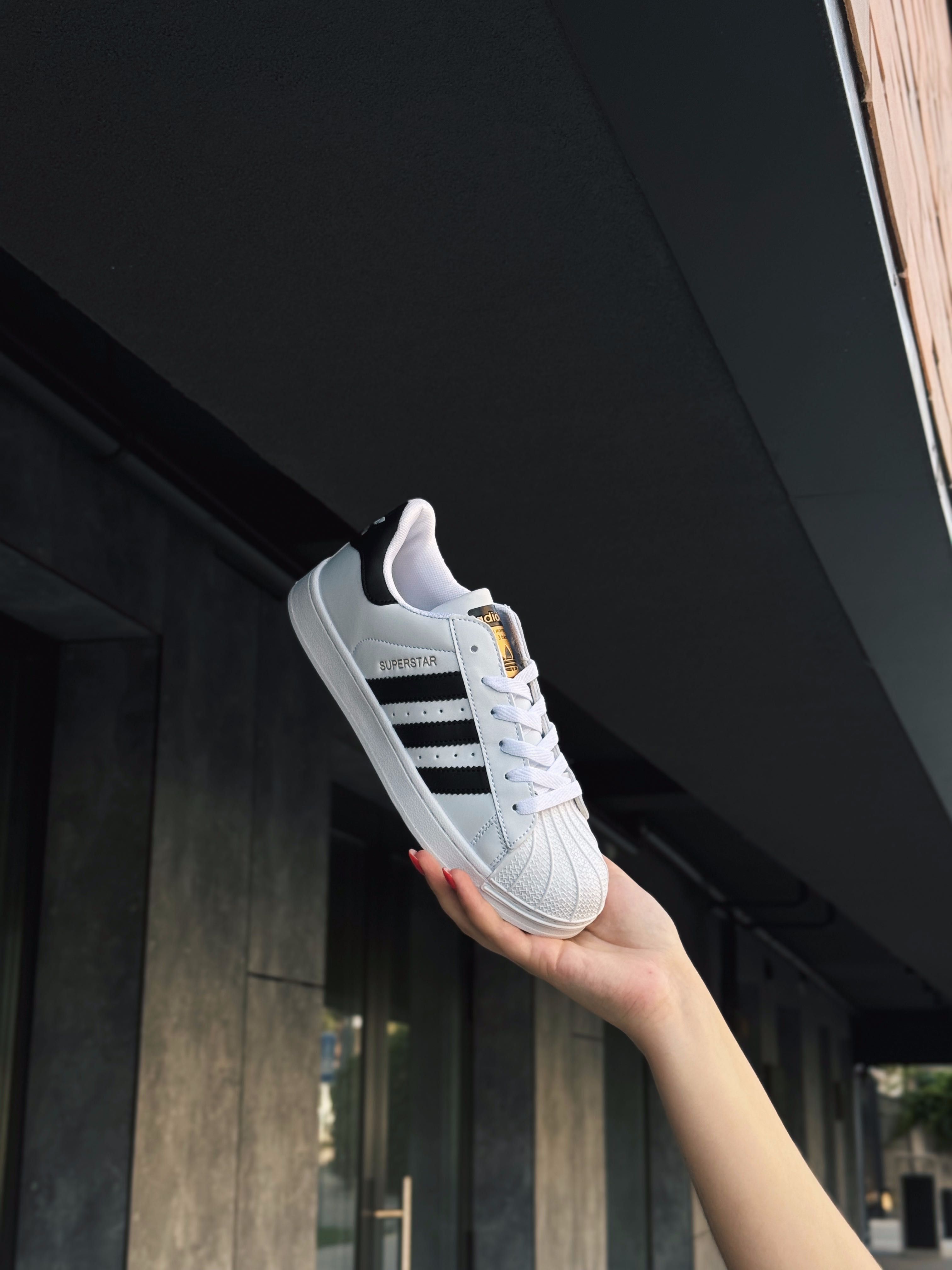 АКЦІЙНА ЦІНА! Кросівки Адідас СУПЕРСТАР БІЛІ Adidas Superstar Адидас