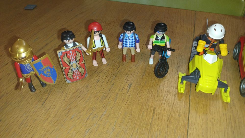 playmobil skuter sniezny straz pożarna rycerze pirat rower budowlaniec