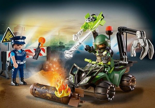 Playmobil Polícia treino minas e armadilhas NOVO