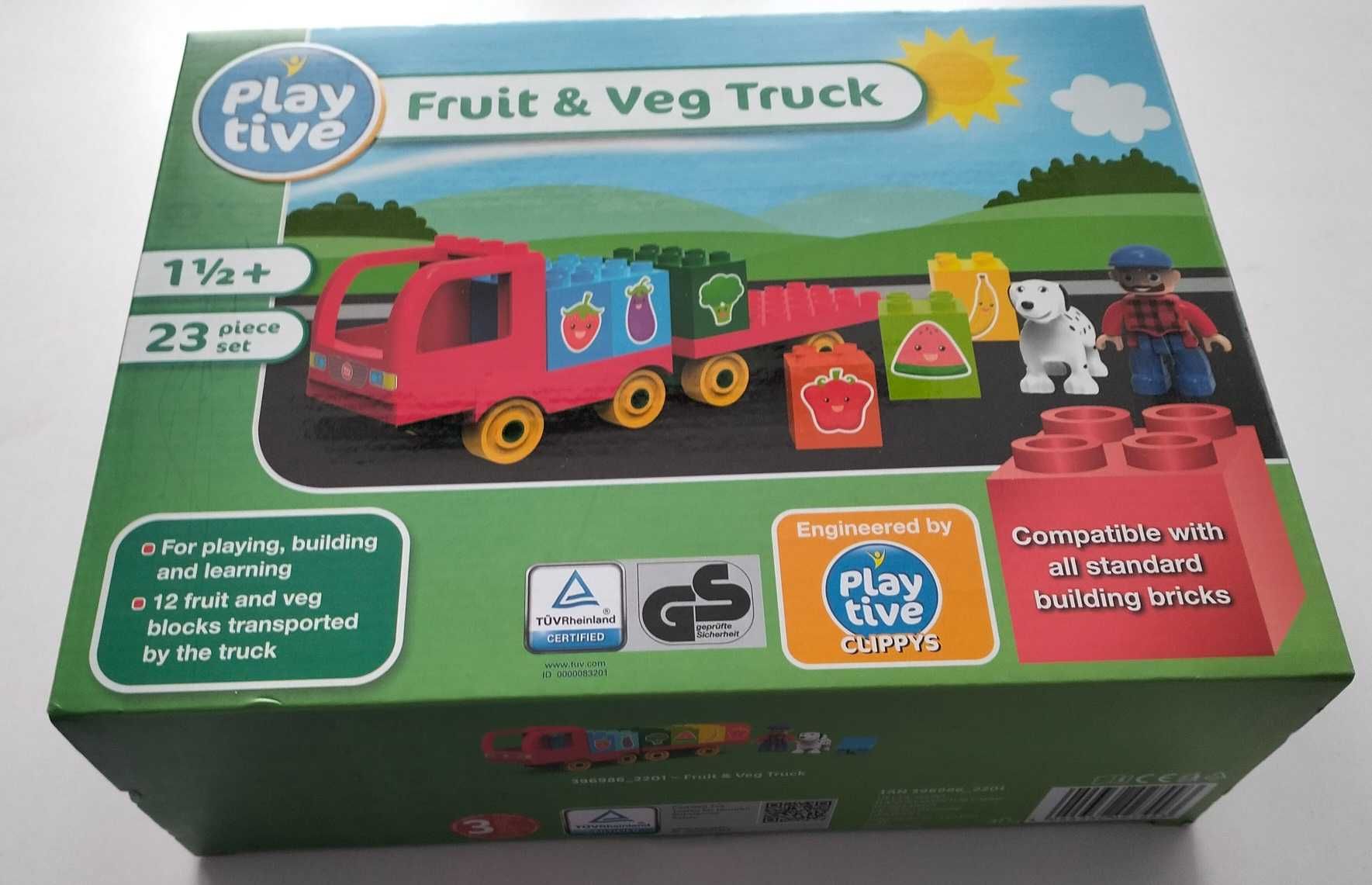Playtive Ciężarówka z owocami i warzywami, od 1,5 roku, klocki