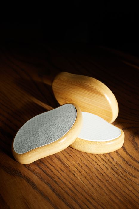 Pilnik do stóp z białego nano szkła i bambusa