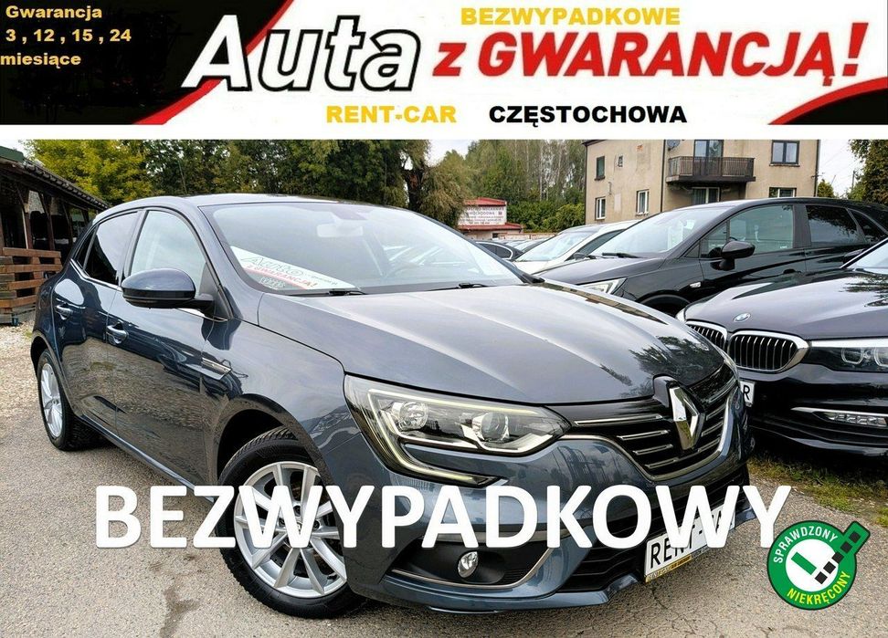 Renault Megane 1.2i*101PS*OPŁACONY Bezwypadkowy*Klimatronik*Navi*Serwis*GWARANCJA 24M