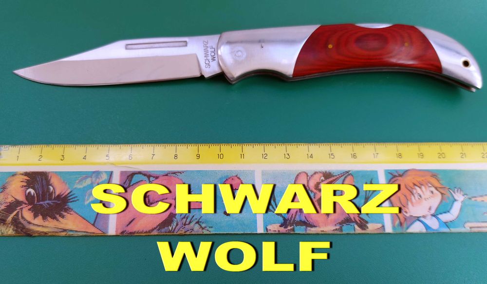 Нож складной Schwarz Wolf rostfrei Рыбацкий Охотничий ножик