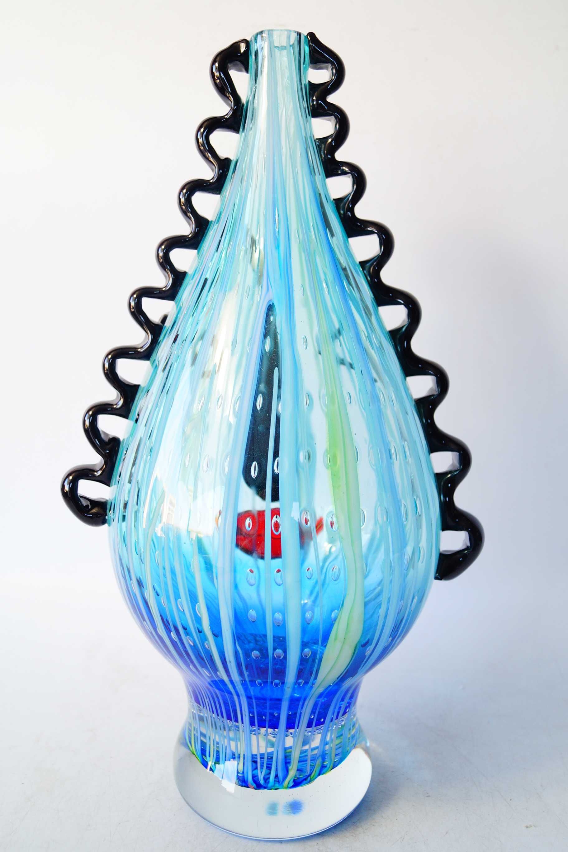 Wazon szkło murano style TWARZ design ciekawa forma