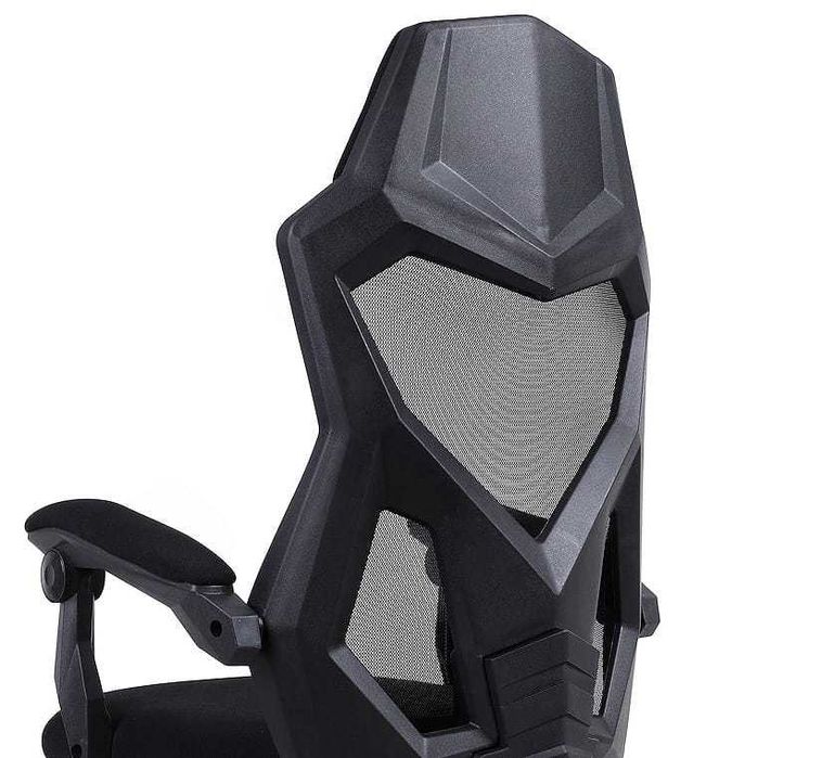 Fotel Gamingowy Biurowy YODA Black Wentylowany  Idealny do Gry i Pracy