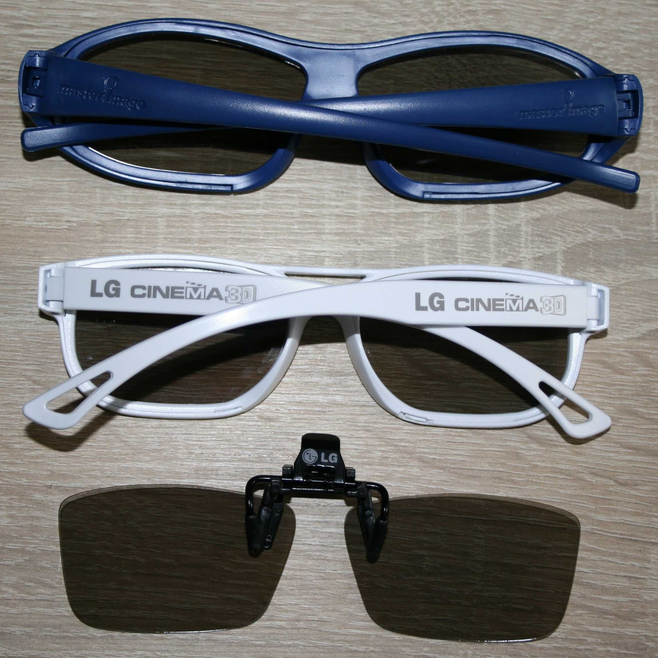 okulary 3D Master Image, LG Cinema 3D, pasywne okulary 3D LG z klipsem