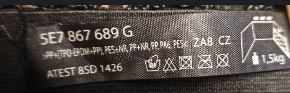 Zestaw 3 nowych siatek do bagażnika SKODA OCTAVIA