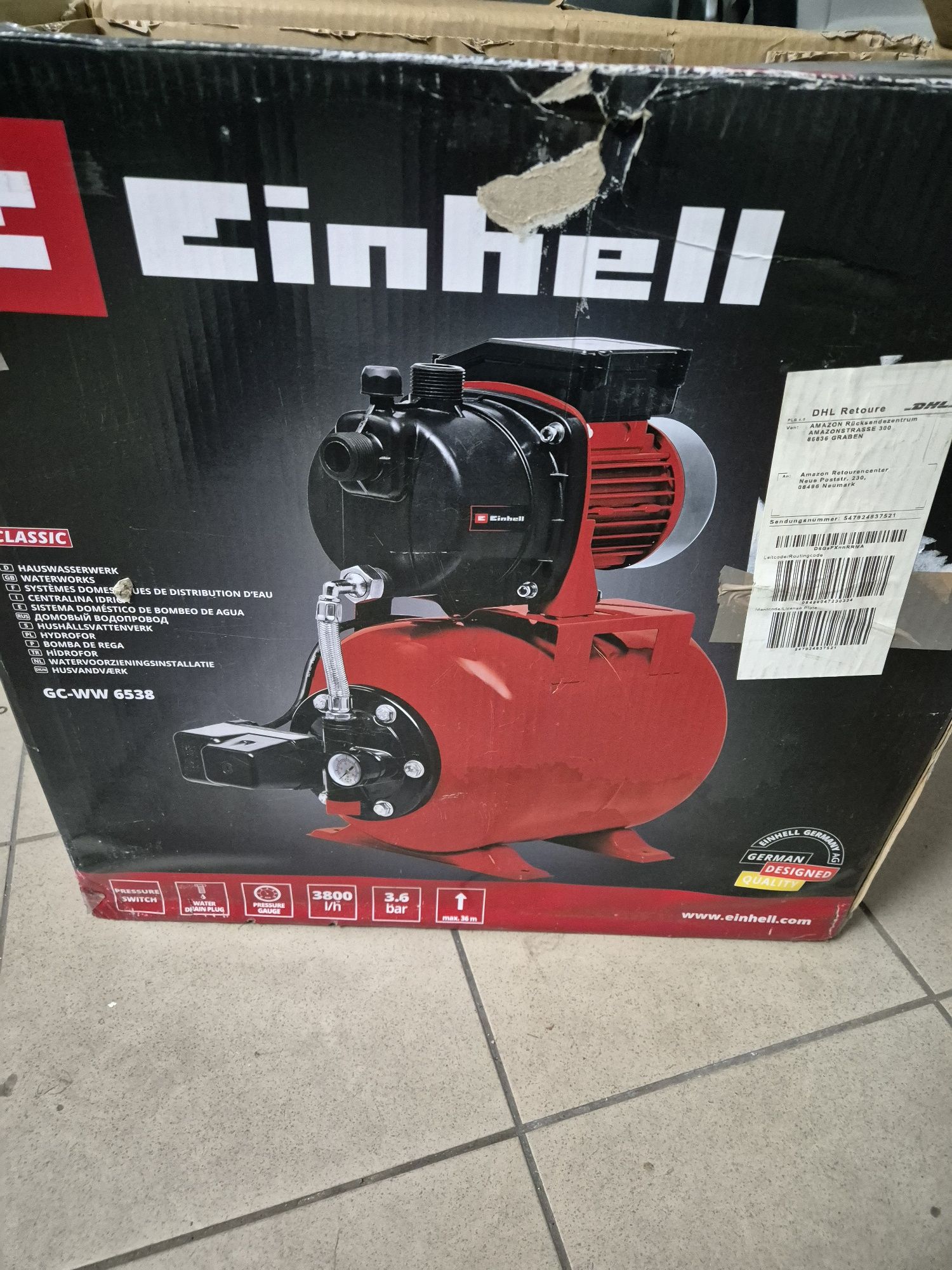 Hydrofor Einhell GC - WW 6538