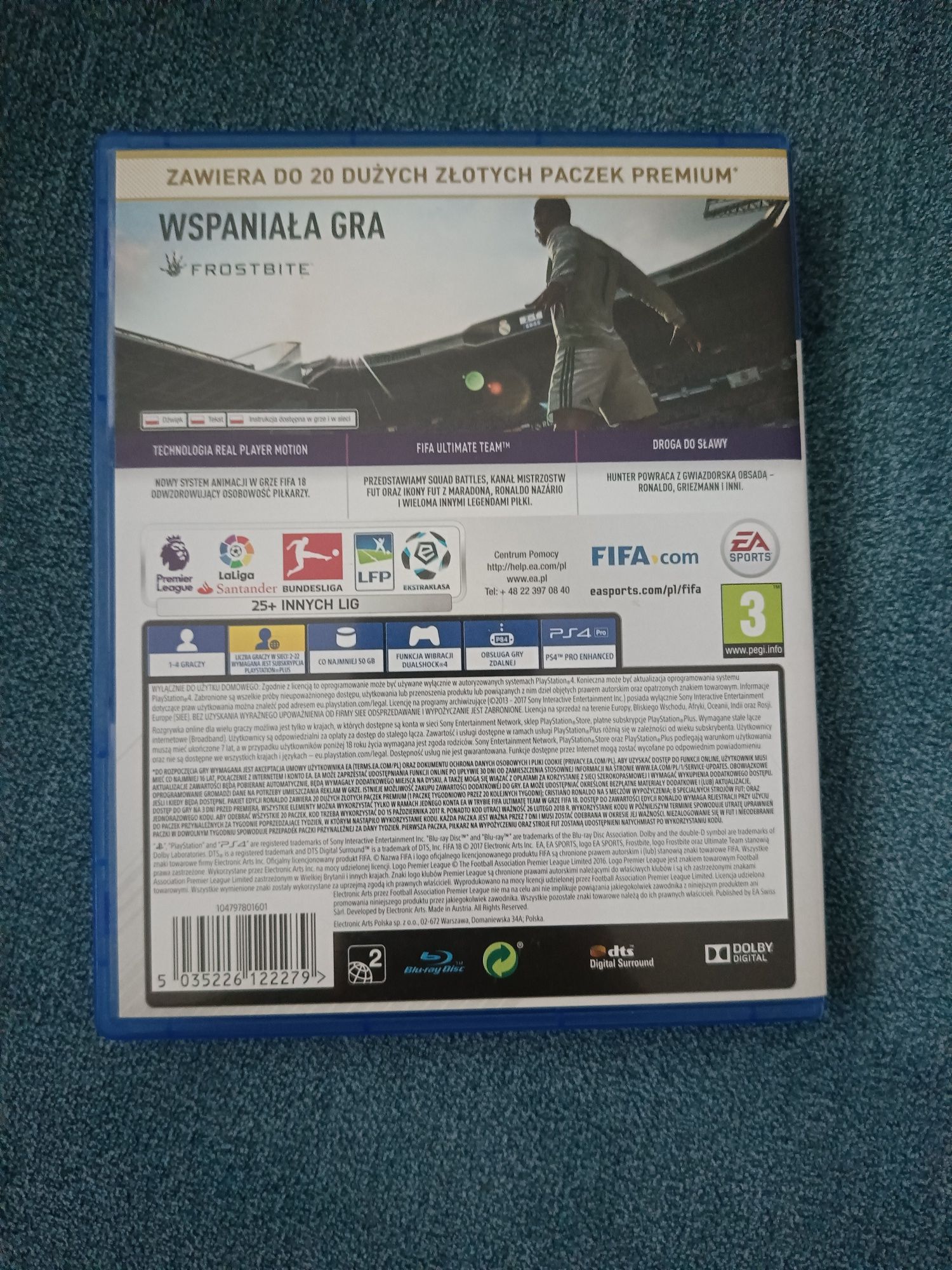 FIFA 18 PS4 wydanie polskie