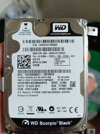 HDD 2,5 320 GB 7200rpm WD scorpio black