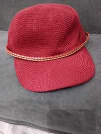 Bordowa czapka z daszkiem Orsay