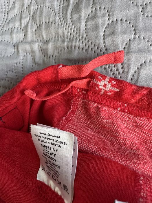 Wełniane legginsy kalesony merino getry Polarn O. Pyret 74 80cm