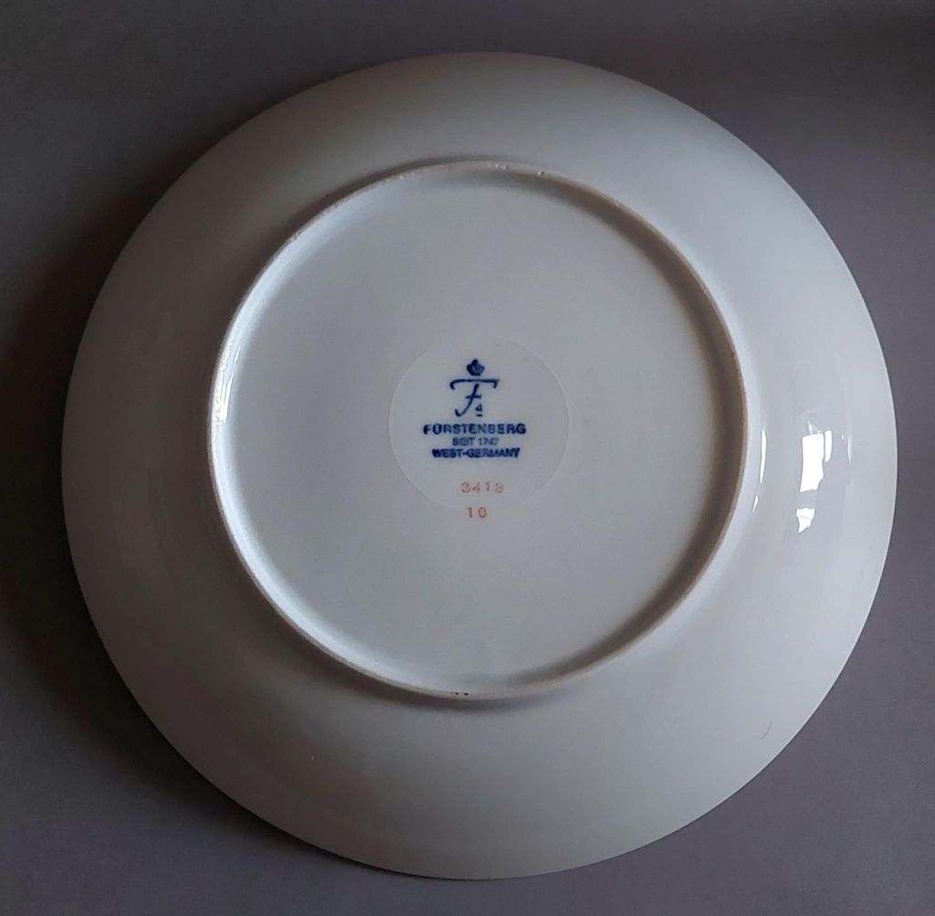 Furstenberg West Germany talerzyk z scenką dworską 19cm