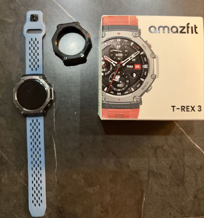 Amazfit trex 3 31.07.2025 jak nowy plus gratisy , szklo , case , pasek
