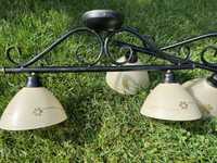 Żyrandol lampa na 3 i 2 żarówki