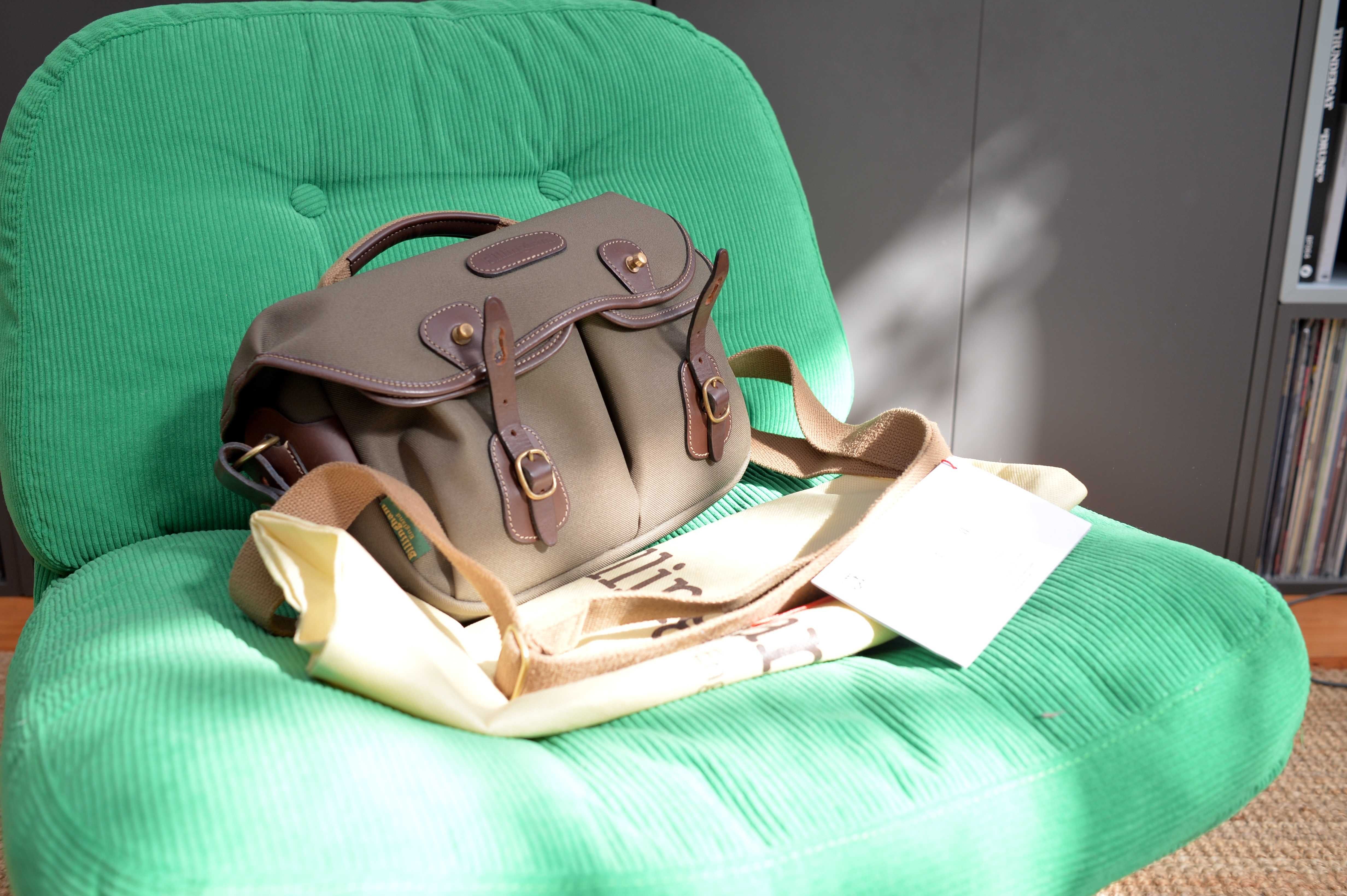 Billingham Hadley Small Pro, Sage FibreNyte/Chocolate Leather