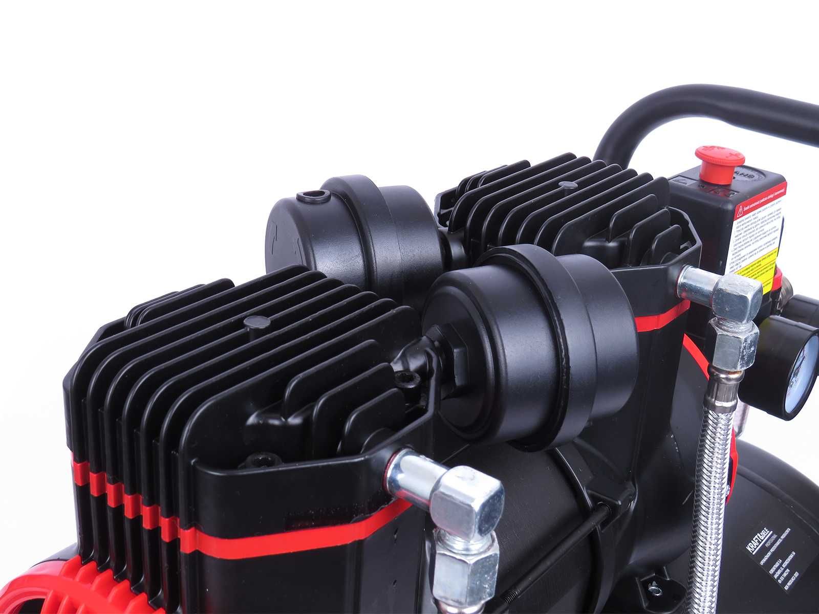 KRAFT&DELE Kompresor 50l Bezolejowy 2 Tłoki 2 Pompy Spreżarka KD1391