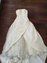 Suknia ślubna jedwabna z kryształami Swarovskiego Ian Stewart 36/38