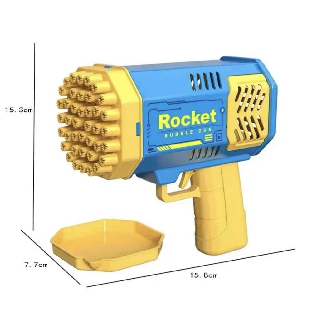Дитячий пістолет для мильних бульбашок rocket bubble gun
