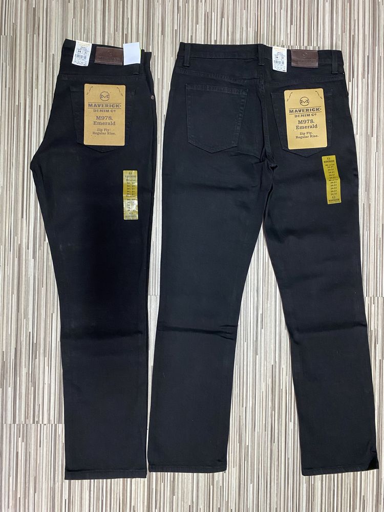 Spodnie męskie jeans 34/31 pas 84 cm komplet 2 sztuki Lee czarne nowe