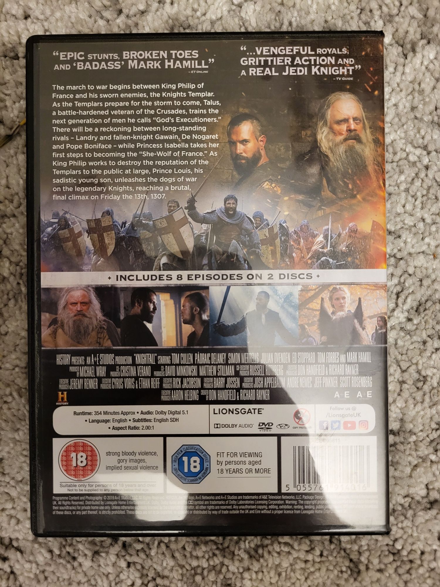 Serial Templariusze - Knightfall sezon 1 i 2 dvd