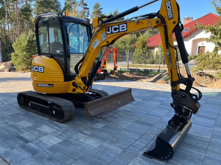 Minikoparka Jcb 8025 zts Lyzka hydrauliczna Przebieg 1248 mtg