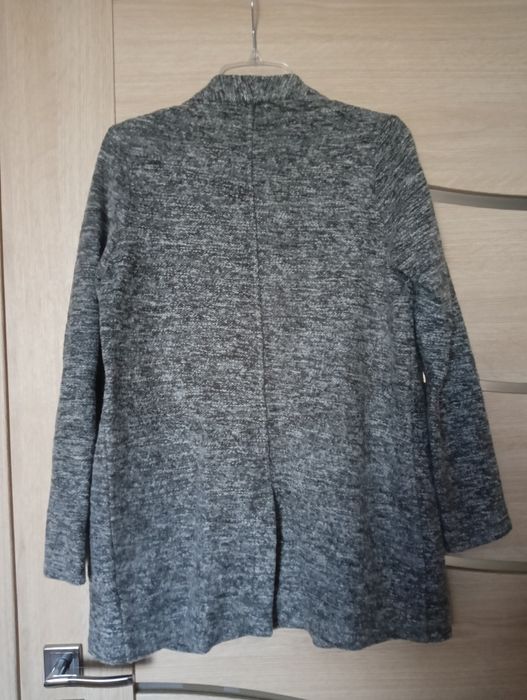 Kardigan, narzutka, długi sweter, r. 36