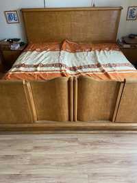 Łóżko z nocnymi stolikami antyk Ok 1930rok- art deco