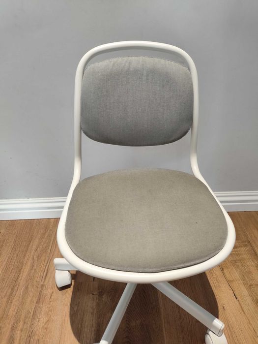 IKEA ORFJALL dziecięce krzesło biurowe jasnoszary
