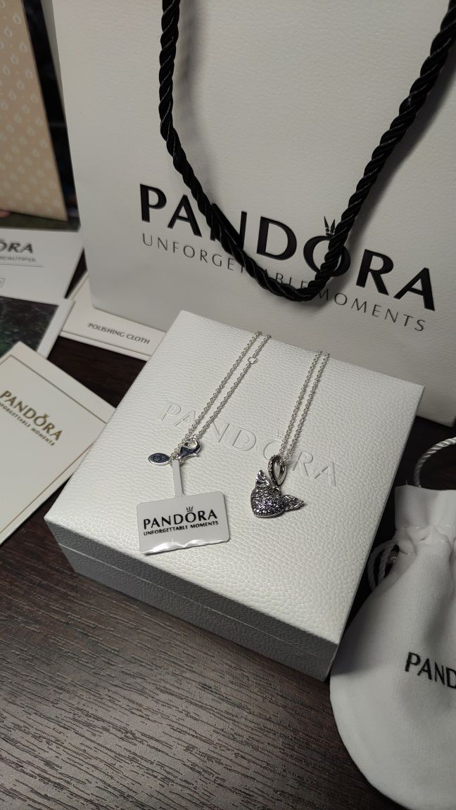 Срібна підвіска Pandora s925 /Кулон /Ланцюжок /подарункове упакування