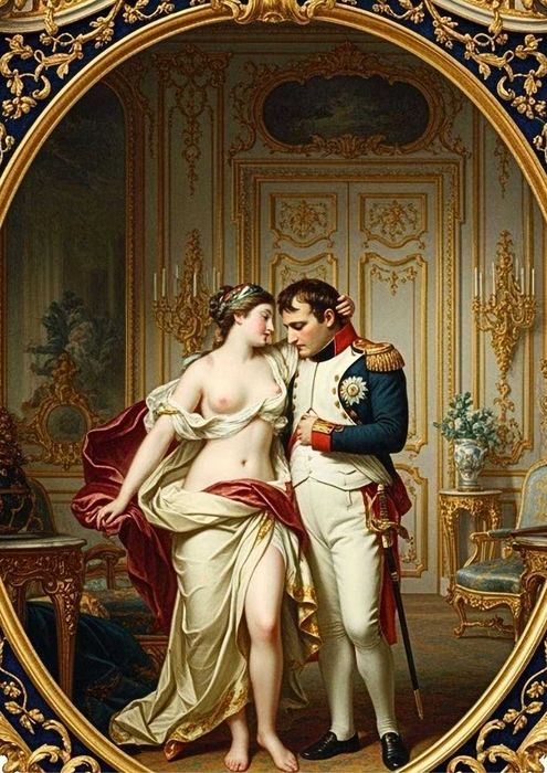 Napoleon Bonaparte & Joséphine de Beauharnais, XVIII w, wielkość A3