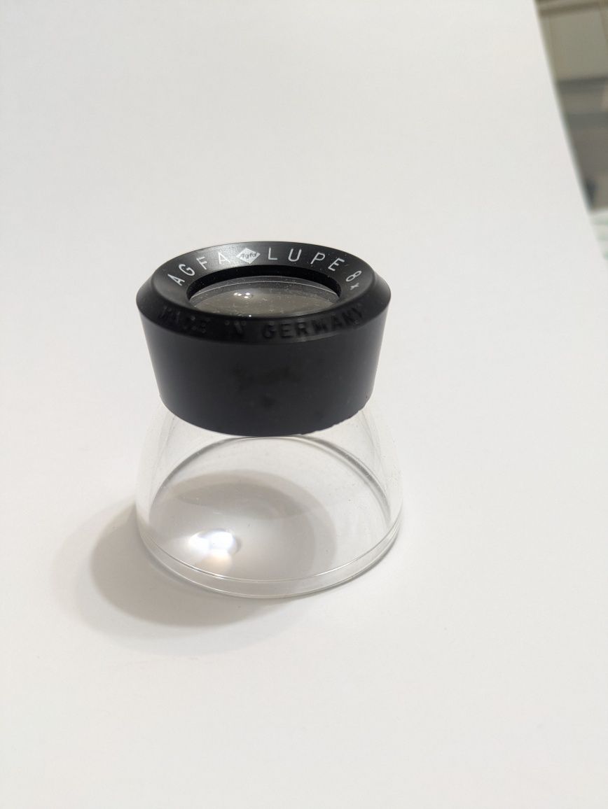 AGFA Loupe 8x , Lupe Loupe, Stand Magnifier, MADE IN GERMANY
