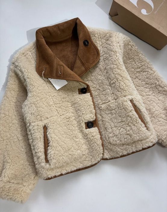 Zara трендова двостороння дублянка , нова колекція