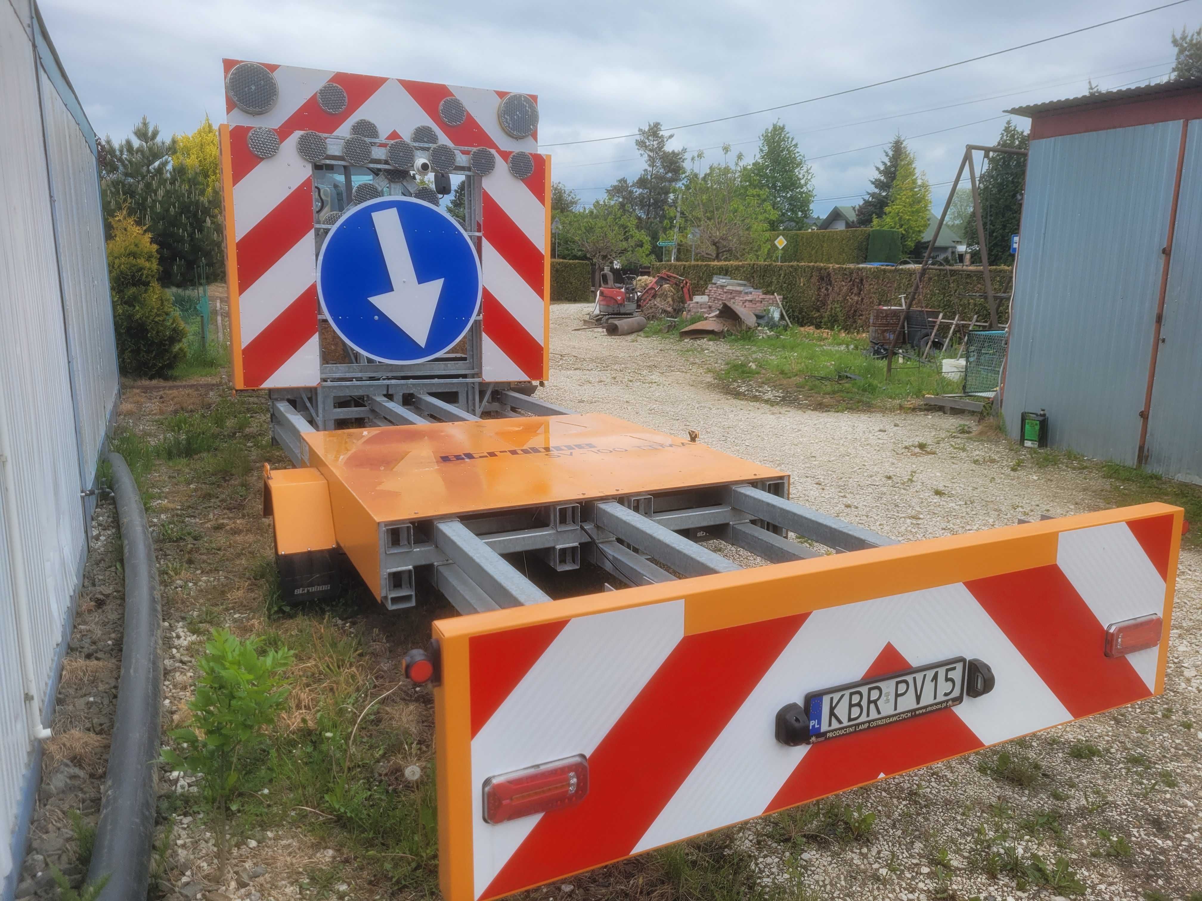 Przyczepa sygnalizacyjna Strobos SV-100 TTMA, poduszka zderzeniowa.