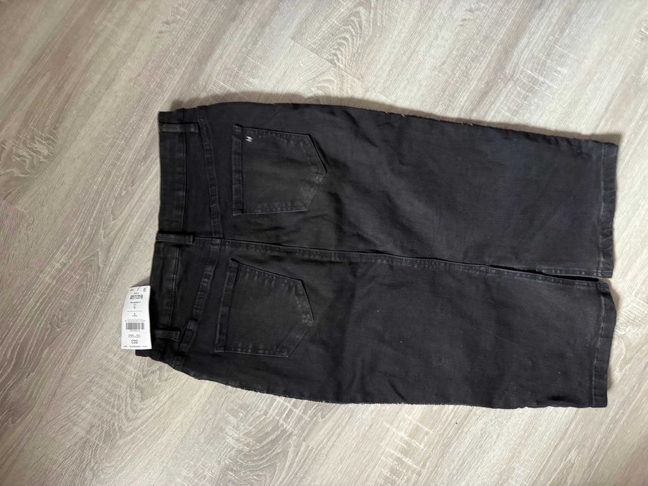 Jeansowa midi spódnica Next 10 38 M cekinowa metki jeans ołówkowa