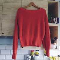 Marchewkowy sweter H&M Basic M