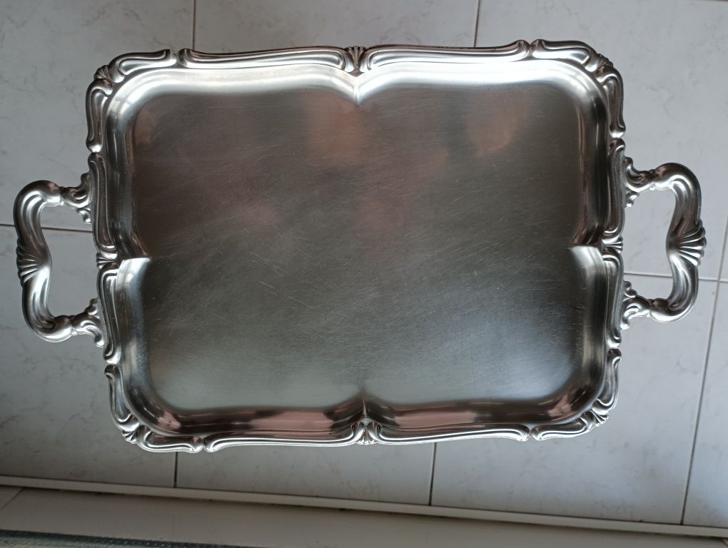 Bandeja, tabuleiro em aço inoxidável