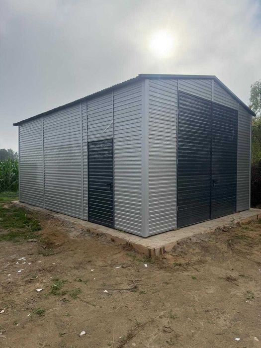 Garaż blaszany 5x7 Montaż Producent pod wymiar garaż blaszak 6x8 7x11