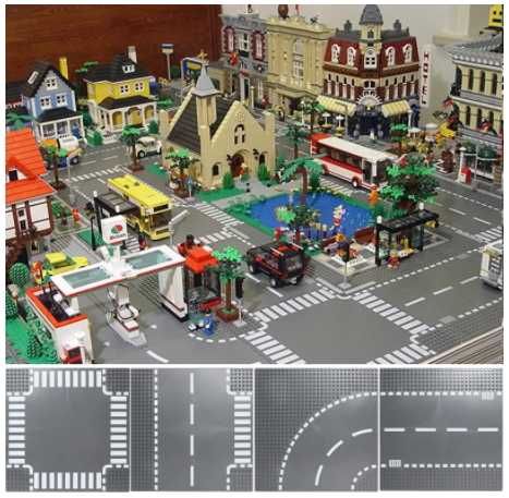 Пластина для LEGO, дорога 25х25 см