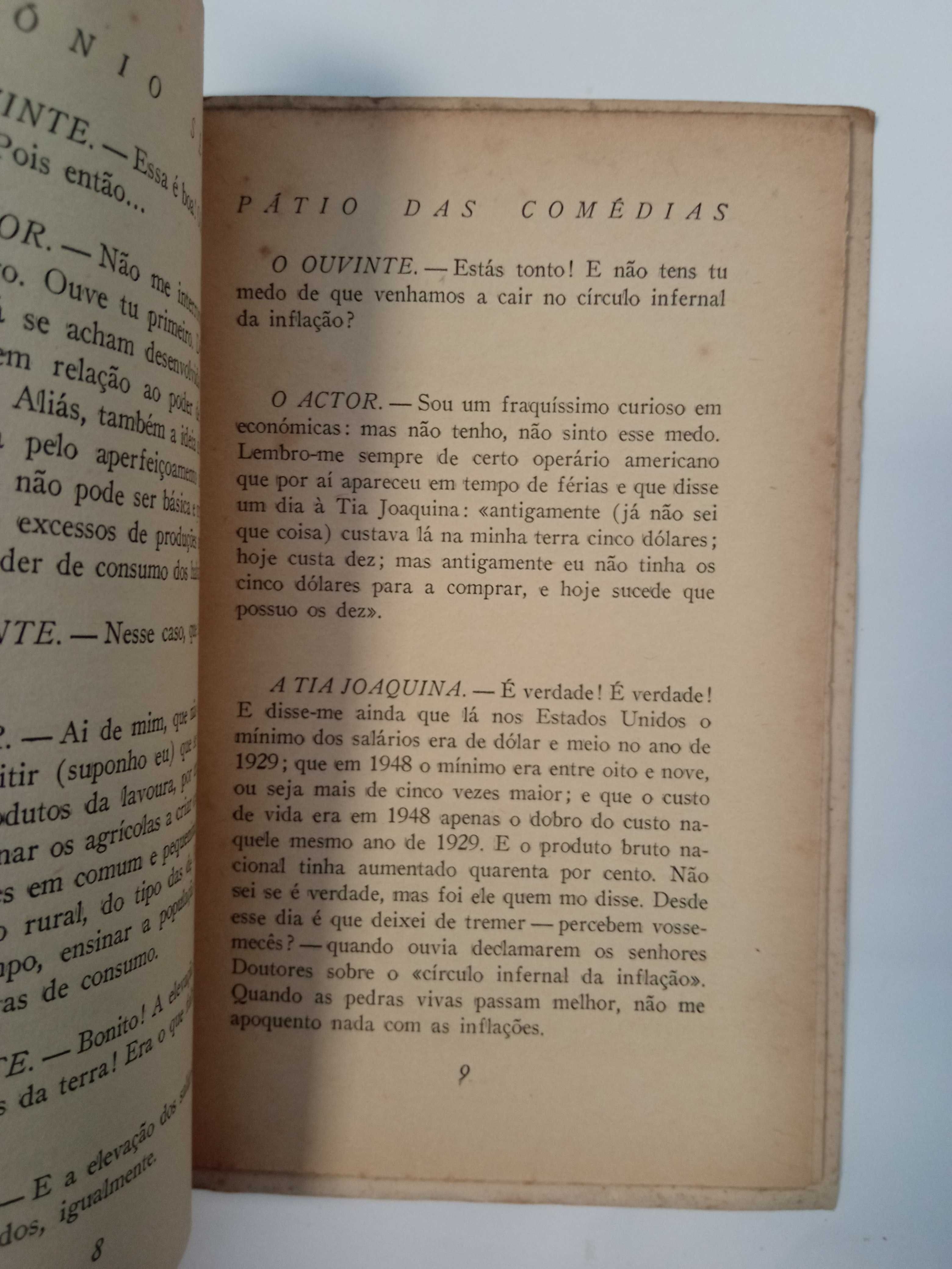 Pátio das Comédias, das palestras e das prègações, de António Sérgio
