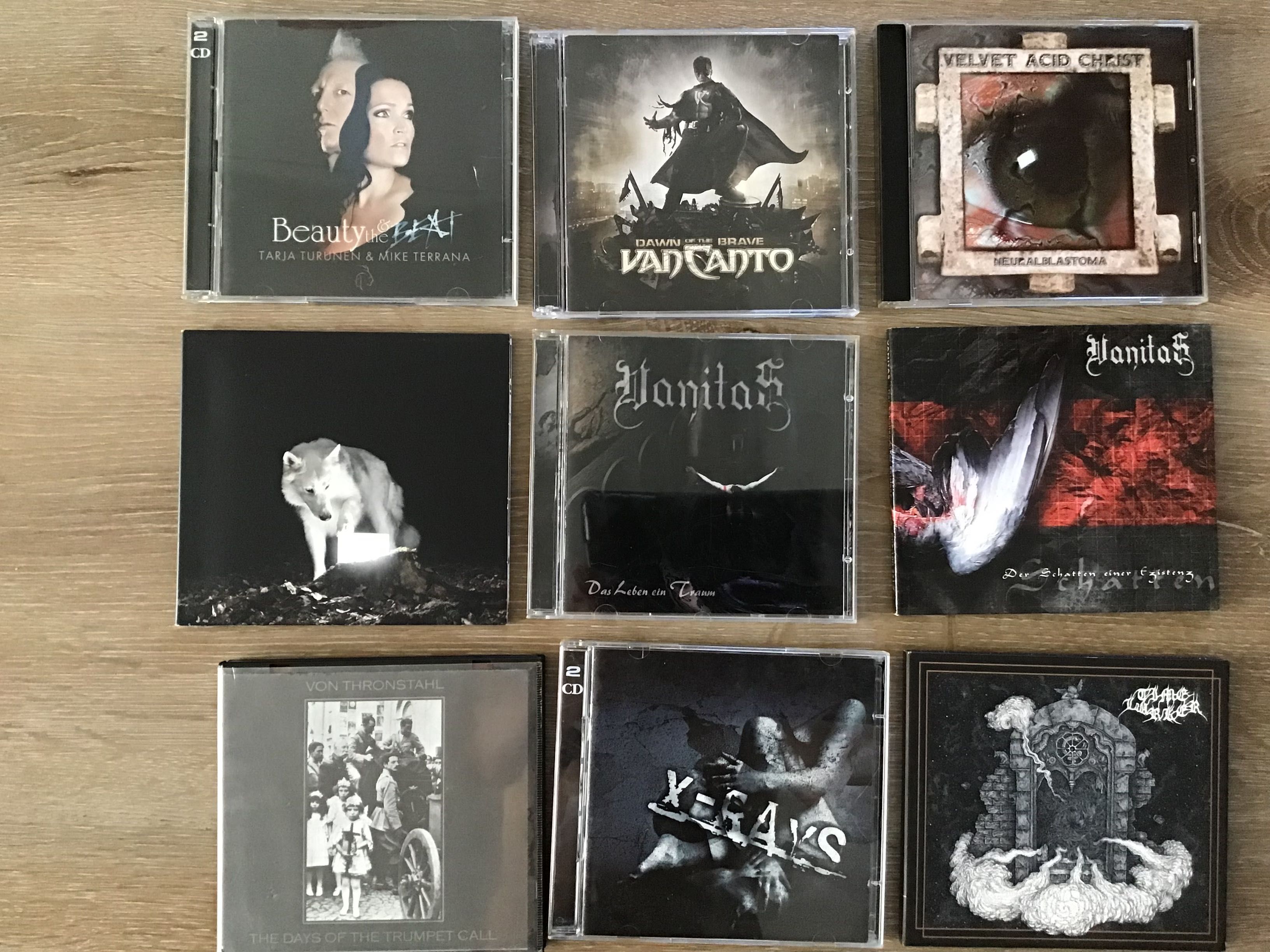CDs metal, rock letras U+V+ X + Y + Z Actualizada