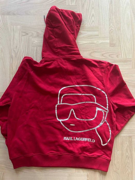 Чоловіче червоне худі Karl Lagerfeld