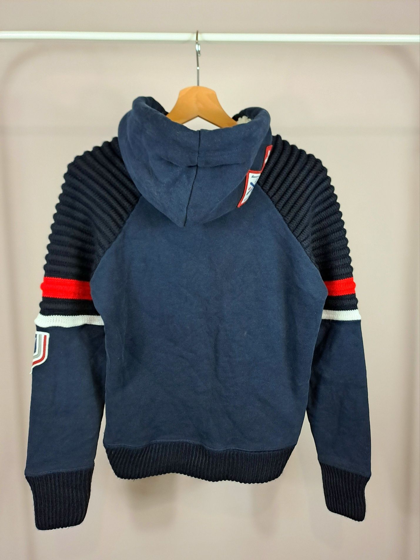 Męska damska bluza Superdry Winter Sports hoodie r.S z futerkiem gruba