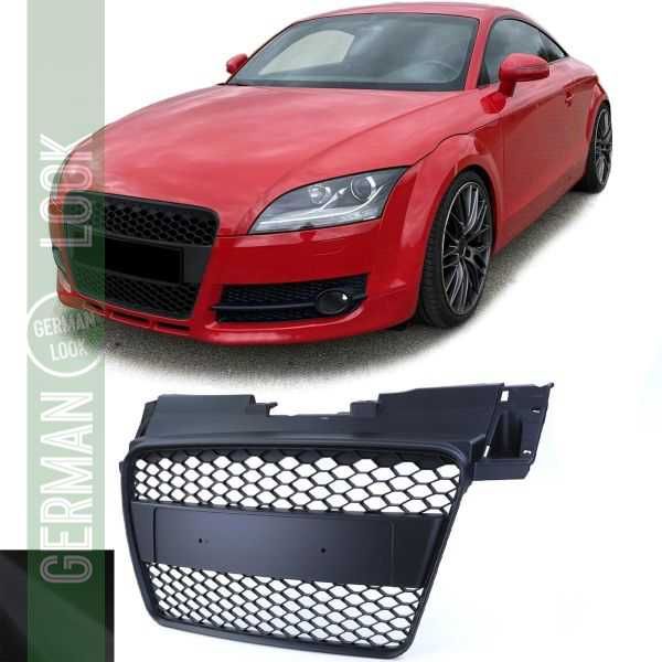 Grelha estilo RS preta fosca s/ emblema Audi TT 8J pré-facelift 06a10