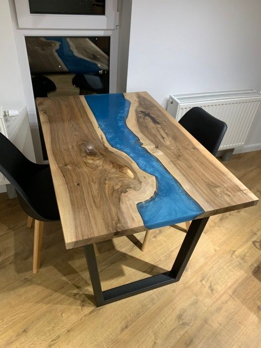 River Table. Стол Река, Стол из эпоксидной смолы в Киеве в наличии