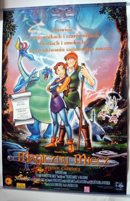 Magiczny Miecz Legenda Camelotu (1998) Plakat filmowy Kinowy 67x99 cm