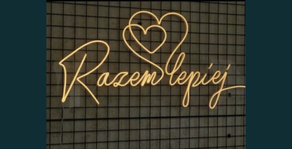 Napis led razem lepiej