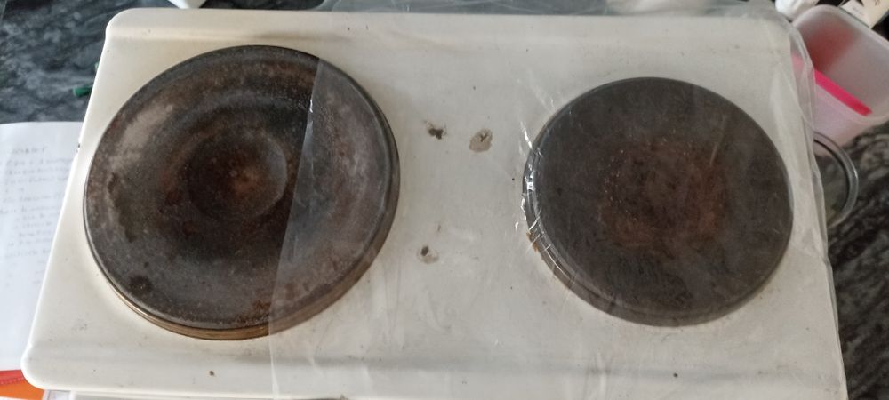 Placa elétrica com 2 bicos