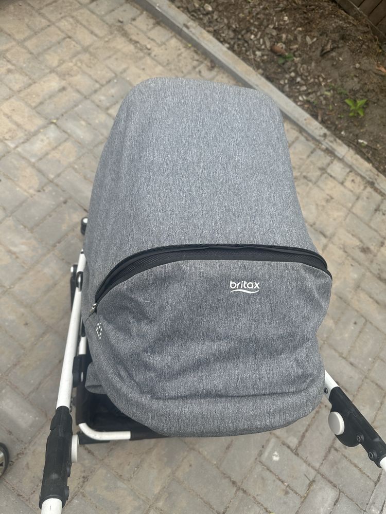 Wozek Britax Go Next szary melange 2w1 gondola i spacerowka