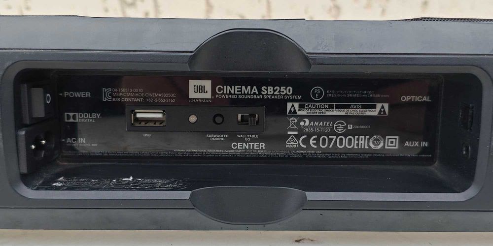 Саундбар JBL Cinema SB250 (BlueTooth / 80 Вт / AUX IN)